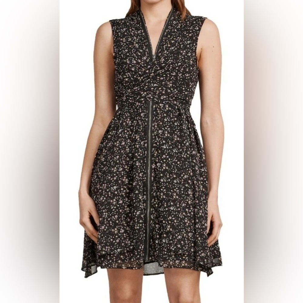 All Saints Jayda Pepper Floral Print Dress, Small